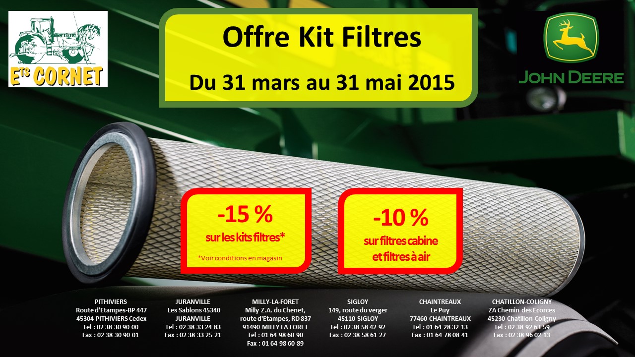 Offre Kit Filtres du 31 mars au 31 mai 2015 (cliquez ici)